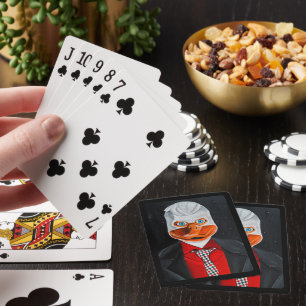 Het eendenschilderij van Alfred Fox Pokerkaarten