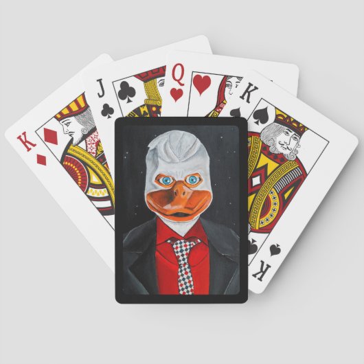 Het eendenschilderij van Alfred Fox Pokerkaarten (Achterkant)