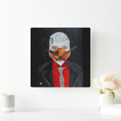 Het eendenschilderij van Alfred Fox Vierkante Klok (Huis)
