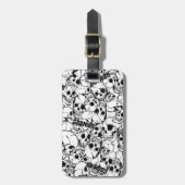 Het eenoige Willy Skull Pattern van Goonies Bagagelabel (Voorkant verticaal)