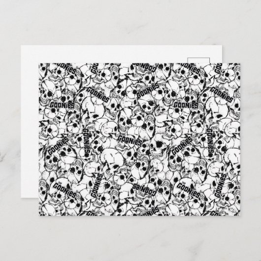 Het eenoige Willy Skull Pattern van Goonies Briefkaart (Voorkant / Achterkant)
