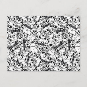 Het eenoige Willy Skull Pattern van Goonies Briefkaart