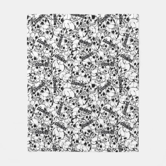 Het eenoige Willy Skull Pattern van Goonies Fleece Deken (Voorkant)