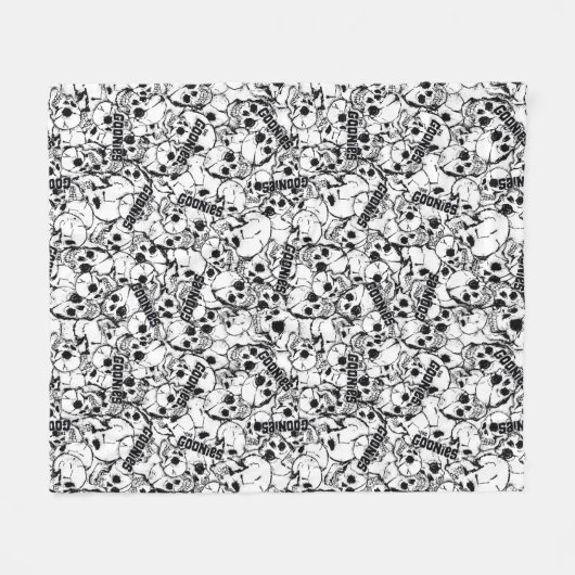 Het eenoige Willy Skull Pattern van Goonies Fleece Deken (Voorkant (Horizontaal))