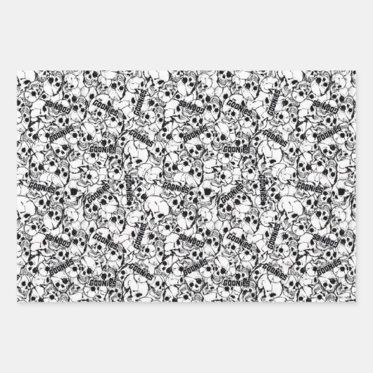 Het eenoige Willy Skull Pattern van Goonies Inpakpapier Vel (Voorkant)