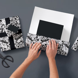 Het eenoige Willy Skull Pattern van Goonies Inpakpapier Vel