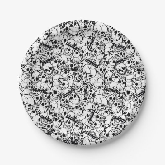 Het eenoige Willy Skull Pattern van Goonies Papieren Bordje (Voorkant)