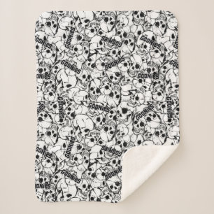 Het eenoige Willy Skull Pattern van Goonies Sherpa Deken