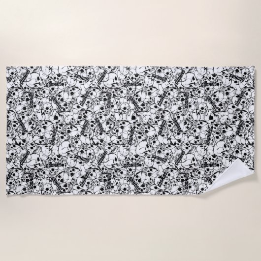 Het eenoige Willy Skull Pattern van Goonies Strandlaken (Voorkant)