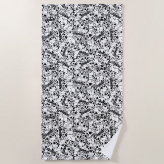 Het eenoige Willy Skull Pattern van Goonies Strandlaken