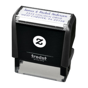 Het eenvoudige Adres van de Terugkeer van de Pas g Zelfinktende Stempel