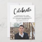 Het eenvoudige Afstuderen Afstuderen van de Foto v Kaart (Voorkant)