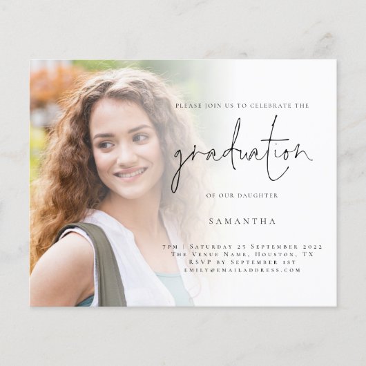 Het Eenvoudige Afstuderen van de Foto van de begro (Voorkant)