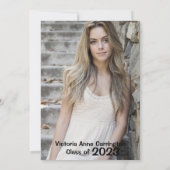 Het eenvoudige Afstuderen van de Naam van het Afst Aankondiging (Achterkant)