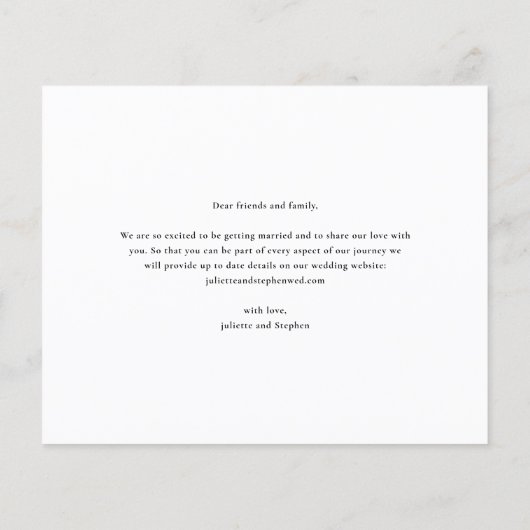 Het Eenvoudige Berichten van de Foto van de begrot (Achterkant)