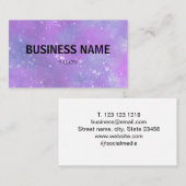 het eenvoudige blauwe groene manuscript van de wat visitekaartje (Voorkant / Achterkant)