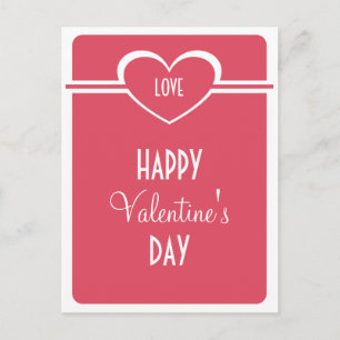 Het eenvoudige Briefkaart van de Valentijnsdag van