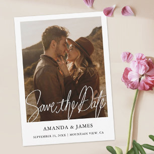 Het eenvoudige Digitale Verloving van de Foto spar Save The Date