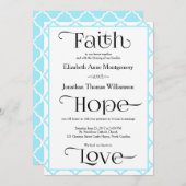 Het eenvoudige Eigentijdse Christelijke Huwelijk Kaart (Voorkant / Achterkant)