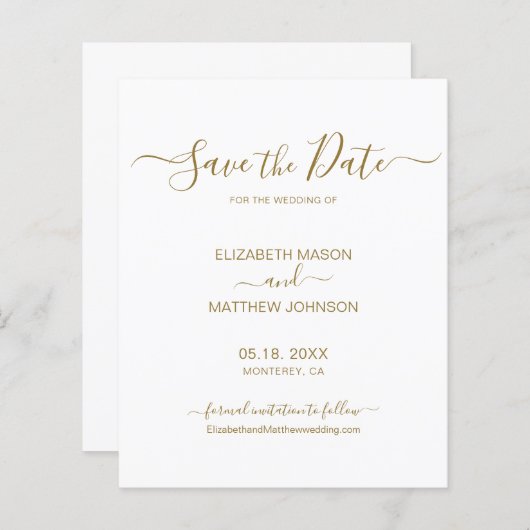 Het eenvoudige Elegant Manuscript van de begroting (Voorkant / Achterkant)