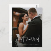 Het eenvoudige handgeschreven Manuscript enkel Geh Briefkaart (Voorkant / Achterkant)