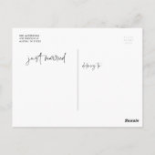 Het eenvoudige handgeschreven Manuscript enkel Geh Briefkaart (Achterkant)