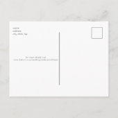 Het eenvoudige huwelijk sparen het Briefkaart van  (Achterkant)