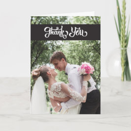 Het eenvoudige Huwelijk van het Manuscript dankt u Bedankkaart