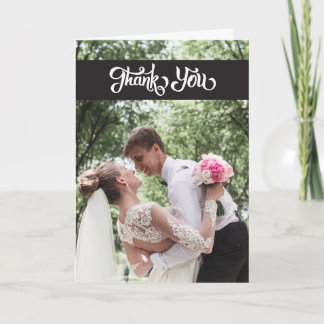 Het eenvoudige Huwelijk van het Manuscript dankt u Bedankkaart