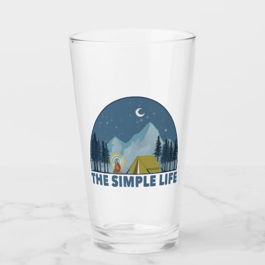 Het Eenvoudige Leven Kamperen Glas (Voorkant)