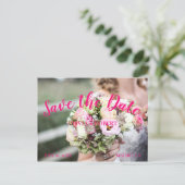 Het eenvoudige manuscript - floral sparen de Datum Briefkaart (Staand voorkant)