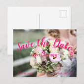 Het eenvoudige manuscript - floral sparen de Datum Briefkaart (Voorkant / Achterkant)