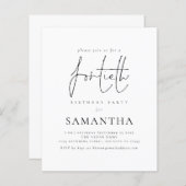 Het Eenvoudige Manuscript van de begroting 40th Bi (Voorkant / Achterkant)