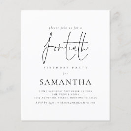 Het Eenvoudige Manuscript van de begroting 40th Bi