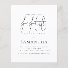 Het Eenvoudige Manuscript van de begroting 50th Bi