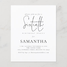 Het Eenvoudige Manuscript van de begroting 60th de