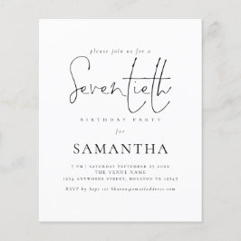 Het Eenvoudige Manuscript van de begroting 70th Bi