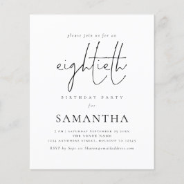 Het Eenvoudige Manuscript van de begroting 80th Bi