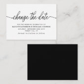 Het eenvoudige Manuscript verandert de Datum Informatiekaartje (Voorkant / Achterkant)