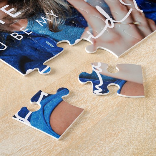 Het eenvoudige manuscript zal u mijn bruidsfoto zi legpuzzel (Zijkant)