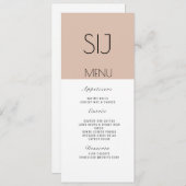 Het Eenvoudige Menu van de Band van het Blok van d (Voorkant / Achterkant)