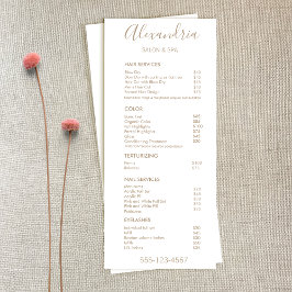 Het eenvoudige Menu van de Dienst van de Lijst van