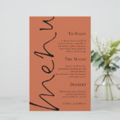 Het Eenvoudige Menu van het Bouw van het Band van (Staand voorkant)