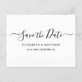 Het eenvoudige Minimale Manuscript van de begrotin Aankondigingskaart