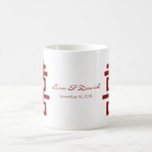 Het eenvoudige Minimalistische Dubbele Chinese Koffiemok (Center)