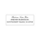 Het eenvoudige Moderne Adres van de Terugkeer Bedr Zelfinktende Stempel (Design)