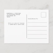 Het eenvoudige Moderne Manuscript bewaart de Datum Aankondigingskaart (Achterkant)