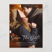 Het eenvoudige Moderne Manuscript bewaart de Datum Aankondigingskaart (Voorkant)