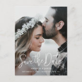 Het eenvoudige Moderne Verloving van de Foto spare Uitnodiging Briefkaart (Voorkant)