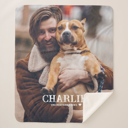 Het eenvoudige Persoonlijke Hondenliefhebber van h Sherpa Deken (Voorkant)
